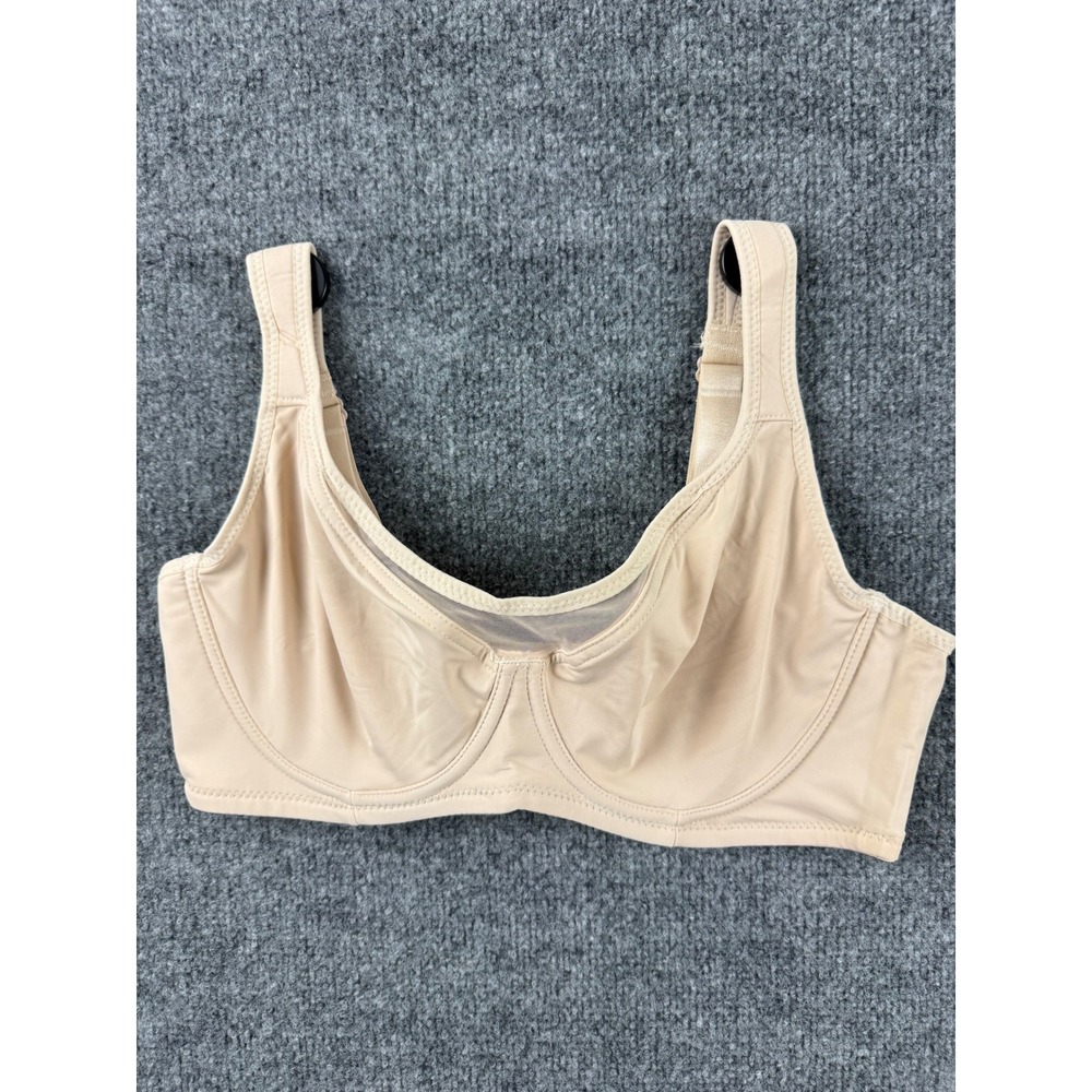 Hilaine Women Beige Full Coverage Underwire Bra Size 38E Extender FZ02855